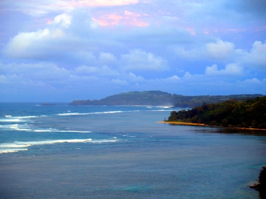 The colours of the seascape in Kauai